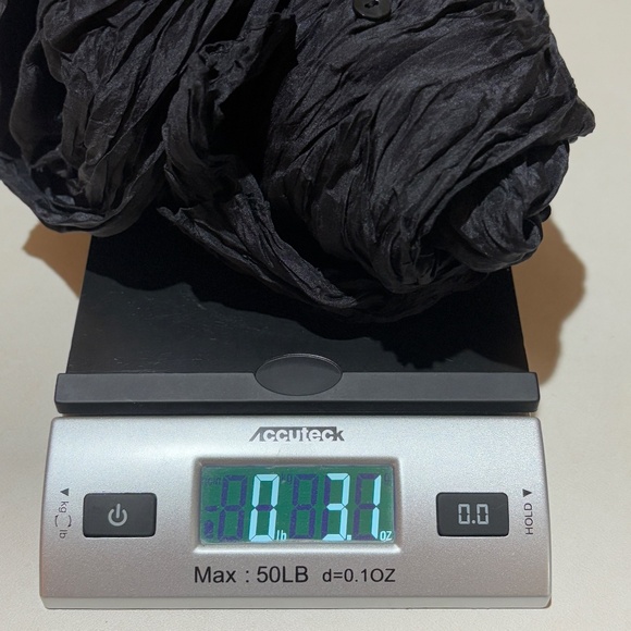 VTG Chicos Crinkle Silk Ruffle Sleeve Button Up Shirt Sz 1 = US: M/8 Luxe Party - Picture 12 of 12